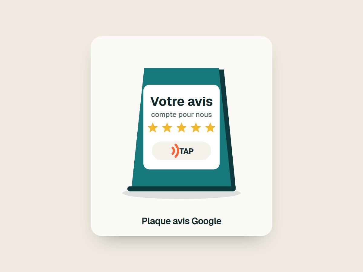 Plaque avis Google